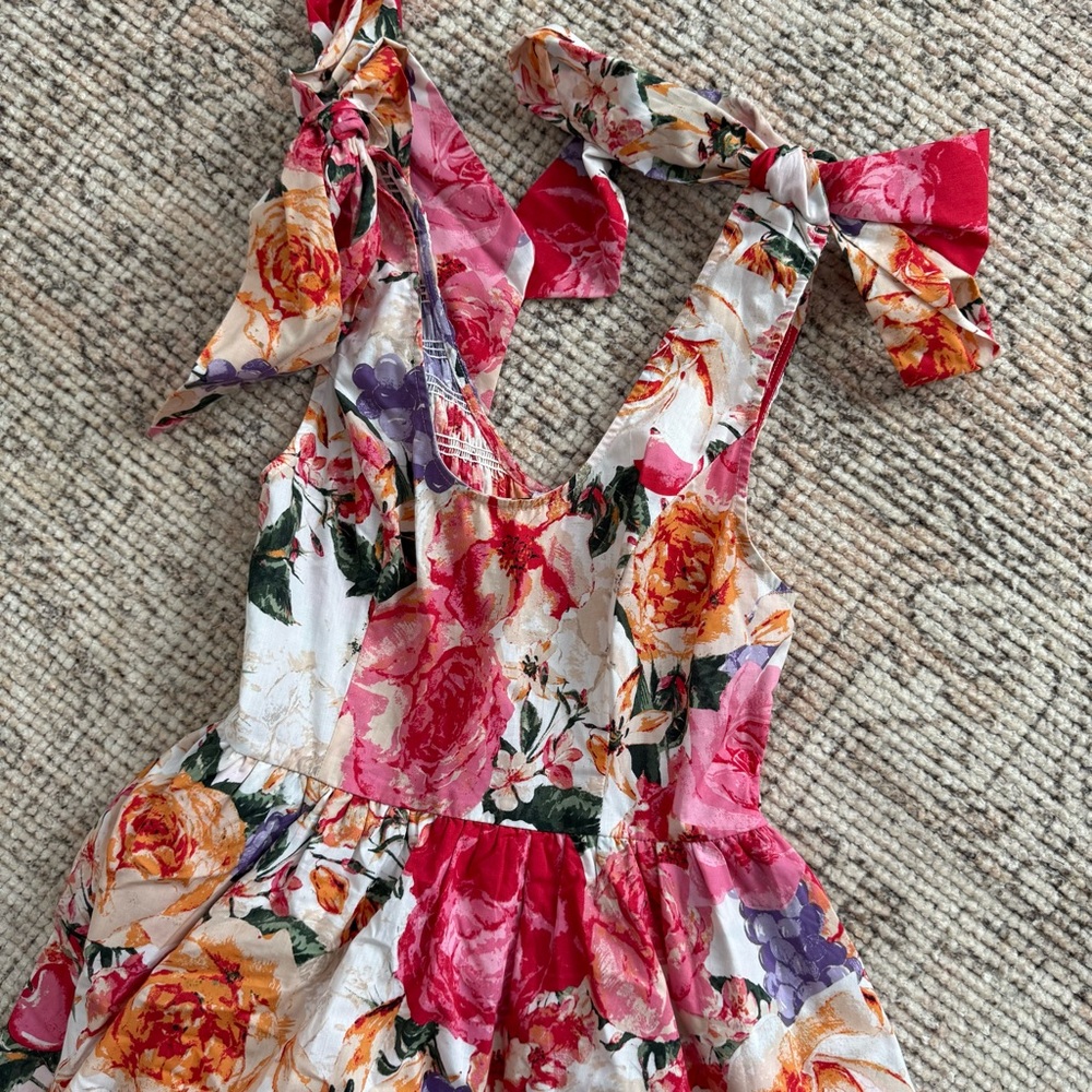 Buddy love floral Tiered Maxi Dress Small - Picture 3 of 6
